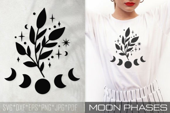 Botanical Moon Phases SVG Cut File Review