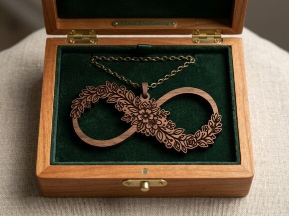 Floral Infinity Pendant Laser Cut Design Review