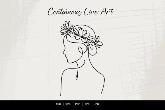 Floral Woman Line Art Portrait: Real Embroidery Review