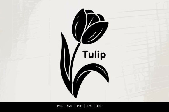 Tulip Flower Silhouette Line Art Review